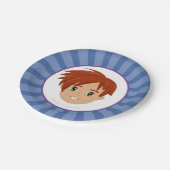 Aufwachsen mit Abtei und Sam-Party-Teller (Sam) Pappteller (Schrägansicht)