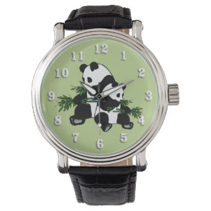 Aufwachsen Panda Armbanduhr