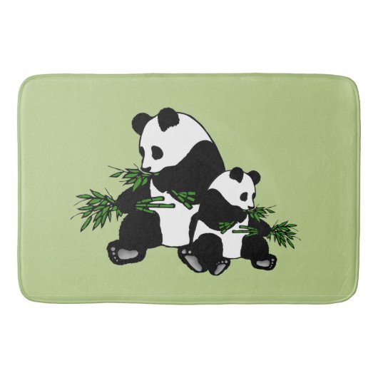 Aufwachsen Panda Badematte (Vorderseite)