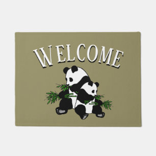 Aufwachsen Panda Fußmatte