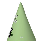 Aufwachsen Panda Geburtstag Partyhütchen (Rechts)