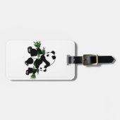 Aufwachsen Panda Gepäckmarke Gepäckanhänger (Vorderseite horizontal)