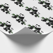 Aufwachsen Panda Geschenkpapier (Ecke)