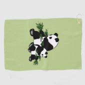 Aufwachsen Panda Golfhandtuch (Horizontal)