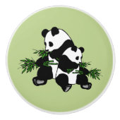 Aufwachsen Panda Keramikknauf (Vorderseite)