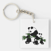 Aufwachsen Panda Schlüsselanhänger (Vorderseite)