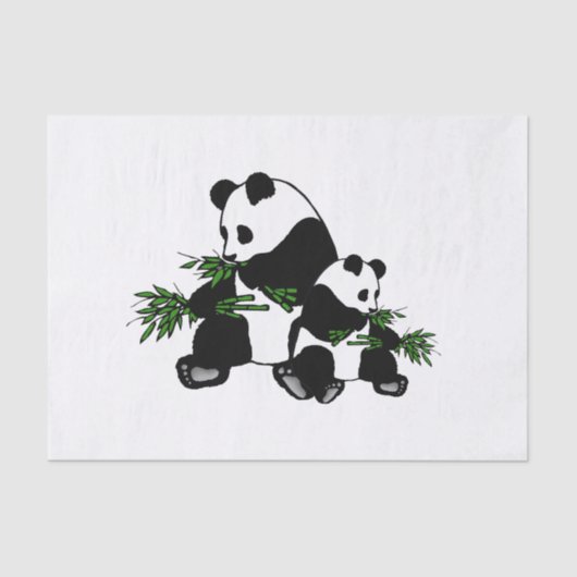 Aufwachsen Panda Seidenpapier (Vorderseite)