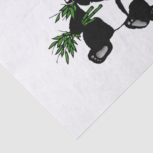 Aufwachsen Panda Seidenpapier (Ausschnitt)
