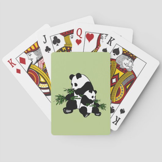 Aufwachsen Panda Spielkarten (Rückseite)