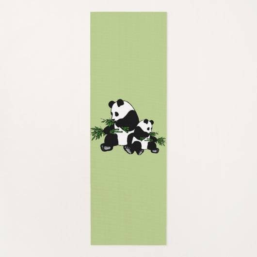 Aufwachsen Panda Yogamatte (Vorderseite)