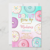 Aufwachsen von Kindergeburtstag Einladung (Vorderseite)