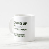 Aufwachsen - würde nicht empfohlen kaffeetasse (Vorderseite Links)