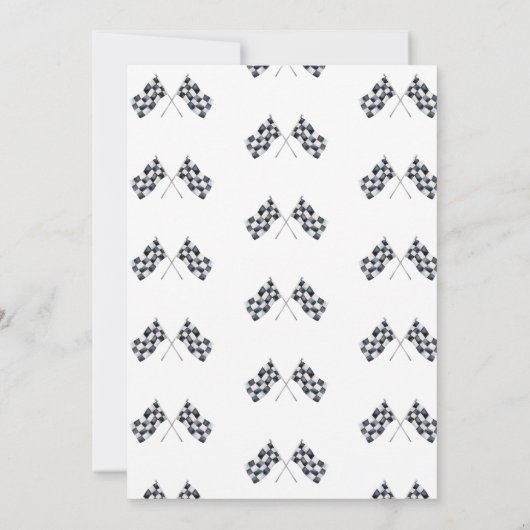 Aufwachsen zu schnellen Monster-LKWs Junge Geburts Einladung (Rückseite)