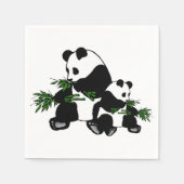Aufwachsender Panda Serviette (Vorderseite)
