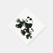 Aufwachsender Panda Serviette (Ecke)