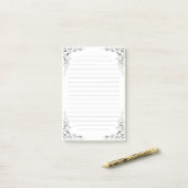 Aufwändig gerahmte und gezeichnete post-it klebezettel (Auf Schreibtisch)