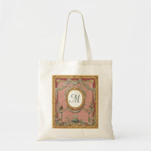 Aufwändig gerahmtes Monogramm, Vintage Tragetasche
