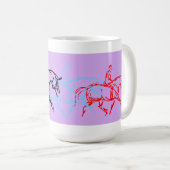 Aufwärmentrot-Tasse - lila Kaffeetasse (VorderseiteRechts)