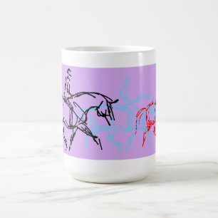 Aufwärmentrot-Tasse - lila Kaffeetasse