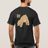 Aufwärts Hund/verfolgen abwärts T-Shirt (Rückseite)