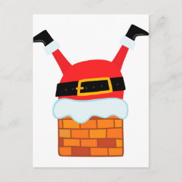 Aufwärts-Santa Feiertagspostkarte