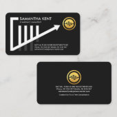 Aufwärts Trend Share Graph Financial Visitenkarte (Vorne/Hinten)