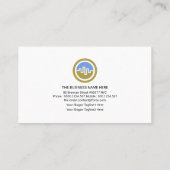 Aufwärtstrend Bewegung Börse Grafik Financial Visitenkarte (Rückseite)