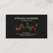 Aufwärtstrend Börsengang Devisenhändler Visitenkarte (Vorderseite)