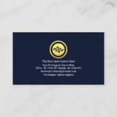 Aufwärtstrend Gold Profit Share Graph Visitenkarte (Rückseite)