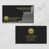 Aufwärtstrend Metal Futures Aktienkurve Visitenkarte (Vorne/Hinten)