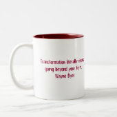 Aufwerfen des Bar-Tassen-Weiß/des Rotes Zweifarbige Tasse (Links)