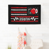 Aufwertung der amerikanischen Flagge Hero Heart Li Banner (Insitu)