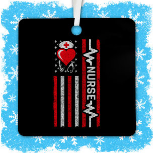 Aufwertung der amerikanischen Flagge Hero Heart Li Ornament Aus Metall
