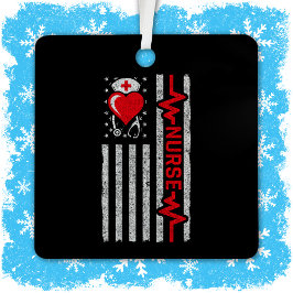 Aufwertung der amerikanischen Flagge Hero Heart Li Ornament Aus Metall