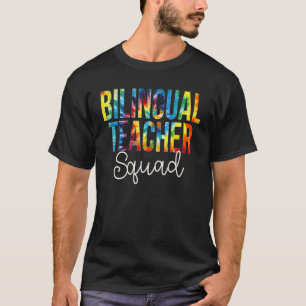 Aufwertung der Gefärbte Krawatte des zweisprachige T-Shirt