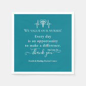 Aufwertung der Krankenschwester Personalisierten W Serviette (Vorderseite)