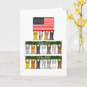 Aufwertung der Militärfrau, Ehefrau. Karte (Gelbe Blume)