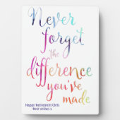 Aufwertung der Rentenzahlungen Wasserfarbe Vergess Fotoplatte (Vorderseite)