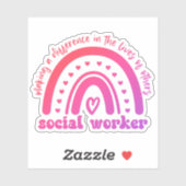 Aufwertung der Sozialarbeiter und Geschenke für Ab Aufkleber (Blatt)