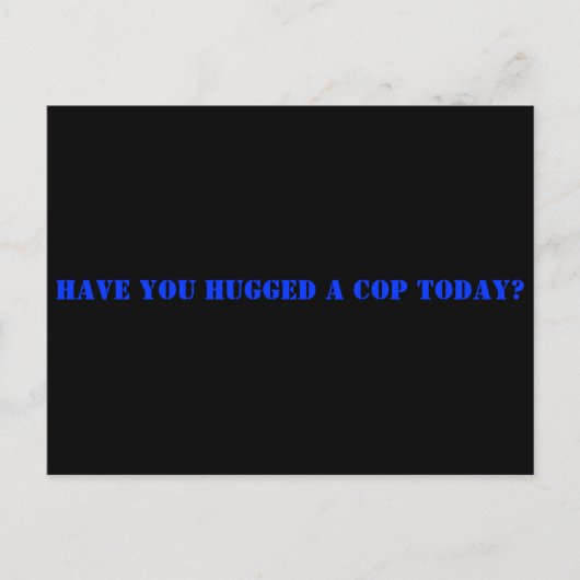 Aufwertung der Strafverfolgung, vielen Dank, Liebe Postkarte (Vorderseite)
