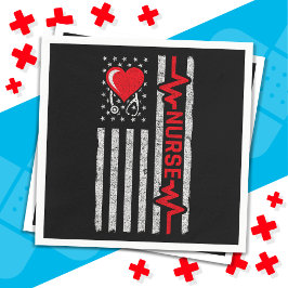 Aufwertung der US-amerikanischen Flagge Hero Life  Serviette