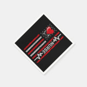 Aufwertung der US-amerikanischen Flagge Hero Life  Serviette (Ecke)