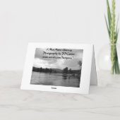 Aufwertung des Sonnenaufgangs Dankeskarte (Rückseite)