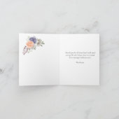 Aufwertung des Tieres Personalisiert Dankeskarte (Innenseite)