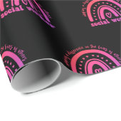 Aufwertung und Abschluss der Sozialarbeiter Geschenkpapier (Rolleneckpunkt)