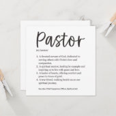 Aufwertung von Pastoren Karte (Vorderseite/Rückseite Beispiel)