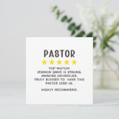 Aufwertung von Pastoren Karte (Stehend Vorderseite)