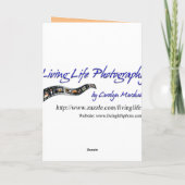 Aufwertungskarte des Ministeriums Dankeskarte (Rückseite)