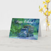 AUFZEICHNENlkw lustige Karte (Gelbe Blume)