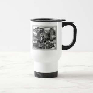 Aufzeichnenreise-Kaffee-Tasse Reisebecher